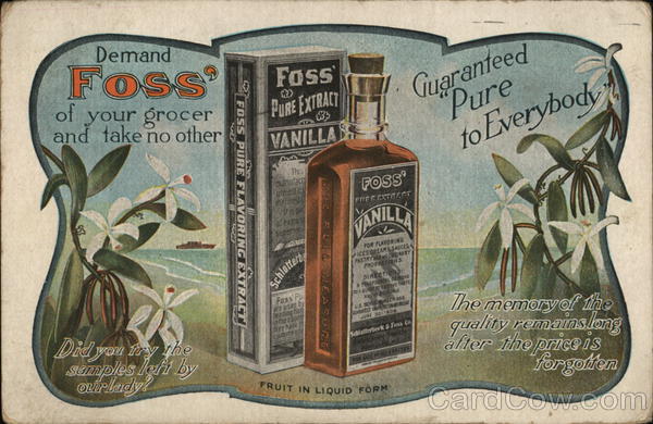 Foss' Pure Extract Vanilla Advertising