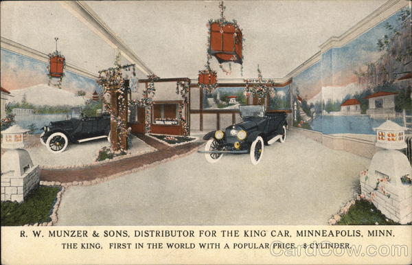 R.W. Munzer & Sons, the King car Minneapolis Minnesota