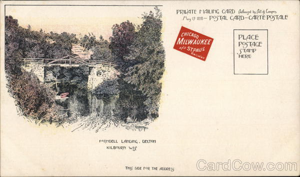 Chicago Milwaukee & St.Paul Railway - Dining Car - Olympian Kilbourn Wisconsin