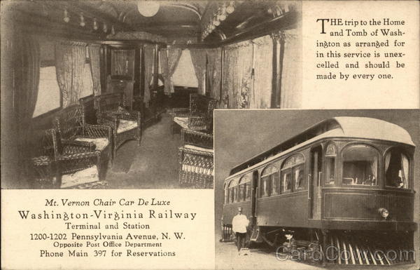 Washington-Virginia Railway Trains, Railroad