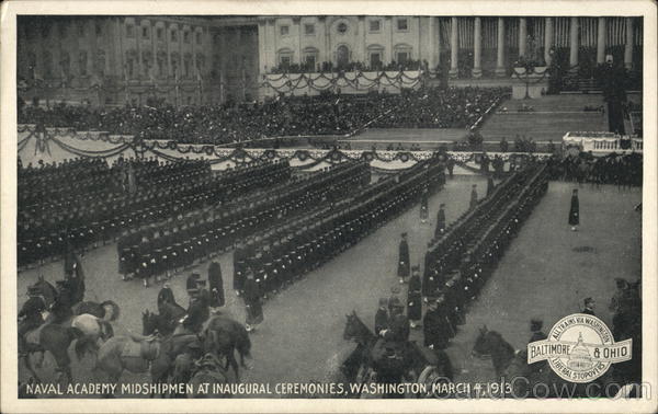 Baltimore & Ohio RR Navy Academy Inaugural Ceremony 3/4/1913 Washington District of Columbia