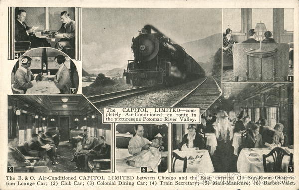 The B & O Raolroad Capitol Limited Chicago Illinois