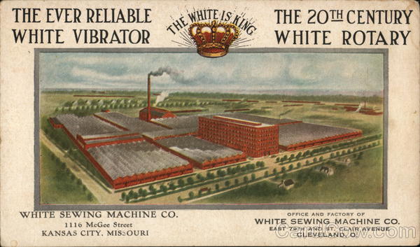 White Sewing Machine Co. Cleveland Ohio Advertising