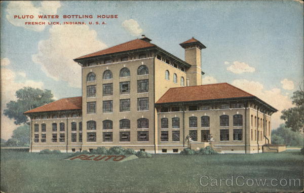 Pluto Water Bottling House French Lick Indiana Advertising
