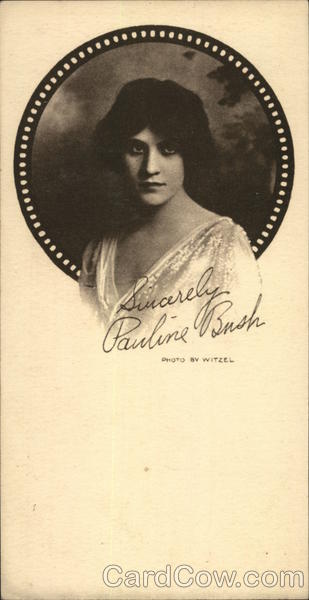 Sincerely, Pauline Bush Advertising