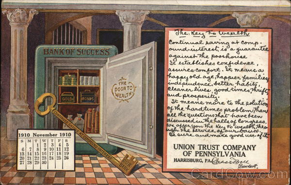 Union Trust Company of Pennsylvania Harrisburg Advertising