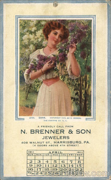 N. Jenner & SonJewelers Harrisburg Pennsylvania Advertising