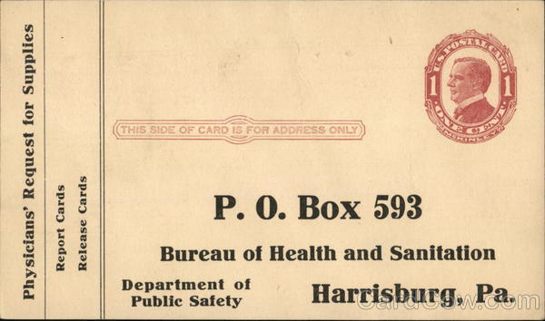 Bureau of Health and Sanitation Harrisburg Pennsylvania