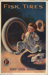 Fisk Tires - Fisk Rubber Company Postcard