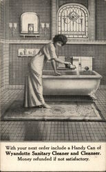 Wyandotte Sanitary Cleaner and Cleanser Postcard