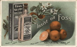 Foss' Pure Extract Vanilla Postcard