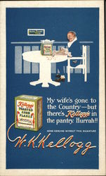 Kellogg's Corn Flakes, W.K. Kellogg Company Postcard