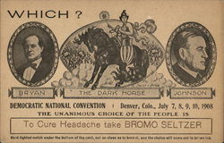 Bromo Seltzer - Democratic National Convention Postcard