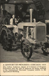 Miss Lillian Anderson, International Harvester Company Exhibit Postcard