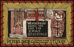 Peters Shoe Co., Weatherbird Shoes Postcard