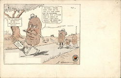 Northern Pacific Railway - Great Big Baked Potato Postcard