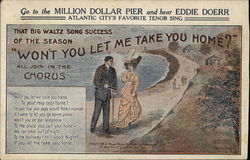 "Won't You Let Me Take You Home?" - Eddie Doerr Postcard