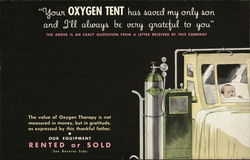 The Ohio Chemical & Mfg. Co., Oxygen Tent Postcard