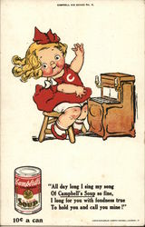 Campbell's Soup - Campbell's Kid series #4 of 6 Piano Postcard