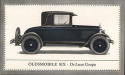 Oldsmobile Six - De Luxe Coupe Postcard