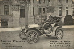 Babcock Electrics Car Postcard