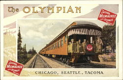 The Olympian - The Chicago Milwauee and St. Paul Railway Postcard