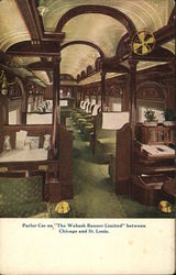 The Wabash Banner Limited Postcard