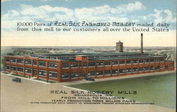 Real Silk Hosiery Mills Postcard