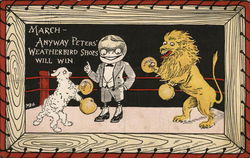 March 0 anyway Peters' Weatherbird Shoes Will Win Postcard