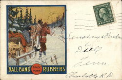 "Ball-Band" trademark Rubbers Mishawaka, IN Advertising Postcard Postcard Postcard