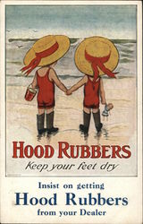 Hood Rubbers Advertising Postcard Postcard Postcard