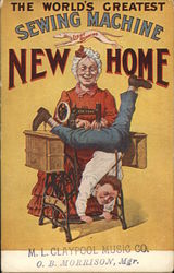 Home Sewing Machine Company Orange, MA Advertising Postcard Postcard Postcard