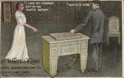 White Sewing Machine Co. Des Moines, IA Advertising Postcard Postcard Postcard