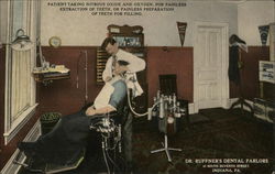 Dr. Ruffner's Dental Parlors Indiana, PA Advertising Postcard Postcard Postcard
