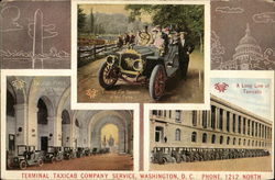 Terminal Taxicab Company Service Postcard