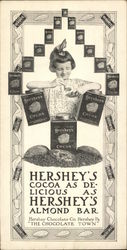 Rare, Early Hershey's Cocoa Almond Bar Pennsylvania Advertising Postcard Postcard Postcard