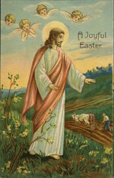 Harrisburg Post Card Company - A Joyful Easter Pennsylvania With Jesus Christ Postcard Postcard Postcard