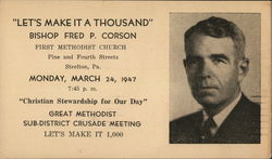 First Methodist Curch Postcard