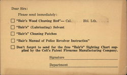 R.M. Bair's Shooters' Supply Company Postcard