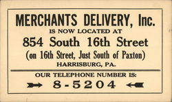 Merchants Delivery, Inc. Postcard