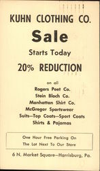 Kuhn Clothing Company Postcard