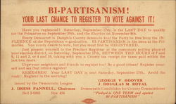 Bi-Partisanism! Your Last Chance to Register to Vote Against it! Bi-Partisanism! Your Last Chance to Register to Vote Against it!