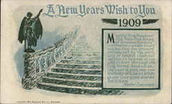 New Years Wishes From the School of Commerce Harrisburg, PA Postcard Postcard Postcard