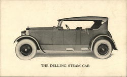 The Delling Steam Car Postcard