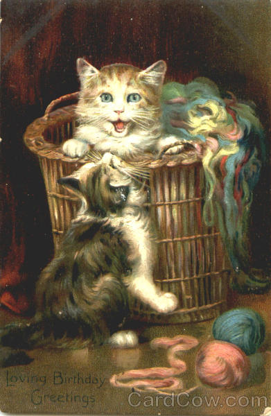 Loving Birthday Greetings Cats