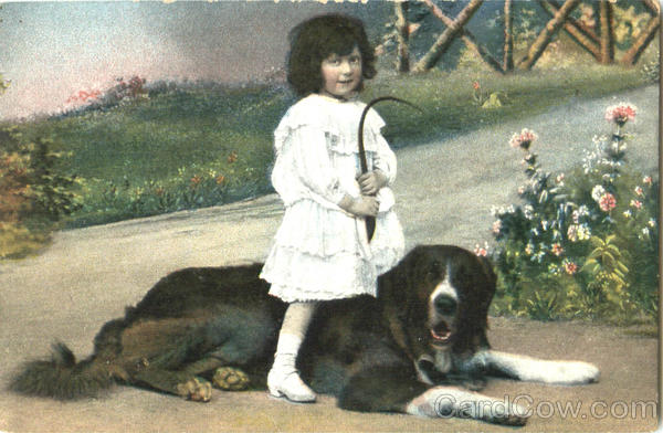 Girl and Dog Dogs
