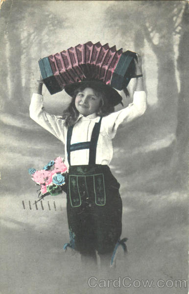 Girl with Accordian - Tinted Music