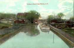 Locking On Seneca Canal Postcard