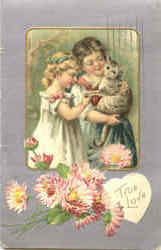 True Love Cats Postcard Postcard