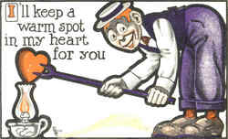 I'll Keep A Warm Spot In My Heart For You Postcard